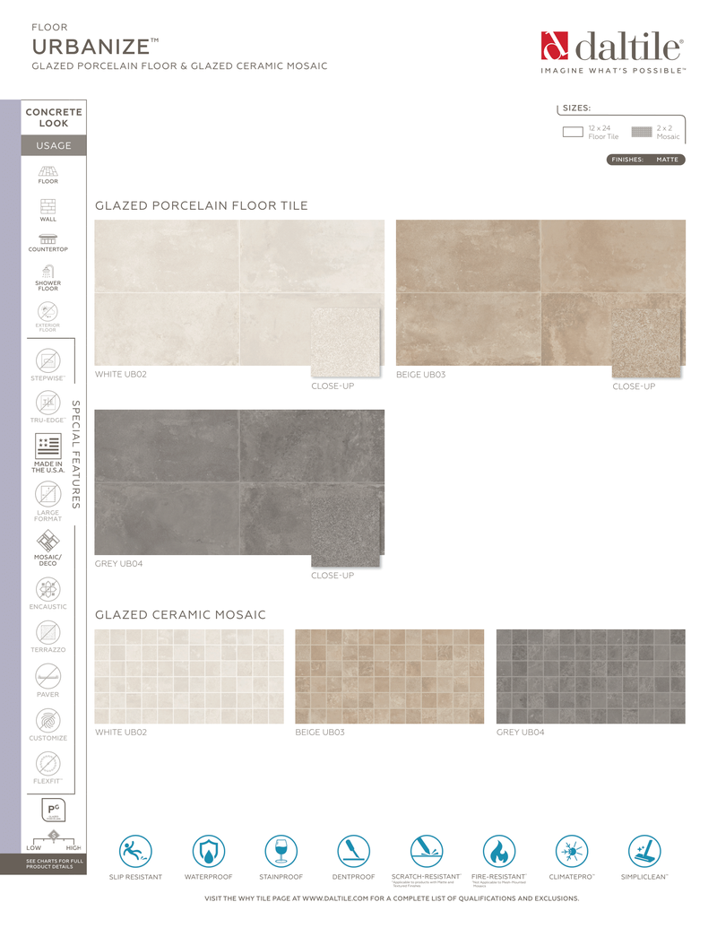 DalTile flooring samples